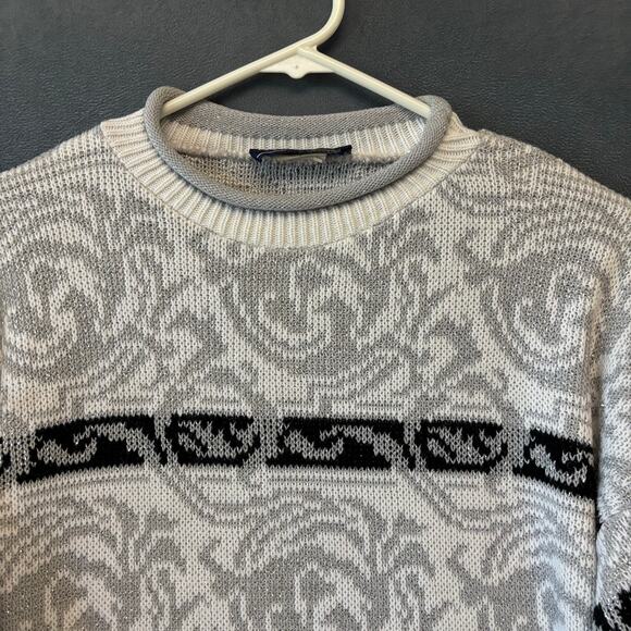 Vintage JJ Brown USA Knit Sweater Rollneck Holiday Winter Christmas Sparkly Glam - Picture 1 of 9